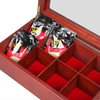 Elegant Handcrafted Wooden Tea Gift Box with Dividers
