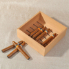 Premium Wooden Cigar Box with Humidor and Accessories