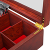Elegant Handcrafted Wooden Tea Gift Box with Dividers