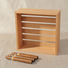 Premium Wooden Cigar Box with Humidor and Accessories