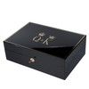 Zhihe 2025 New Product Large Premium Wooden Box Smooth Stash Box with Hinged Lid Wooden Box with Lock and Key