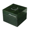 Exquisite Green Lacquer Single Wooden Rectangular Button Lock Watch Box Rolex Watch Luxury Piano Paint Finish