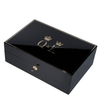 Zhihe 2025 New Product Large Premium Wooden Box Smooth Stash Box with Hinged Lid Wooden Box with Lock and Key