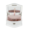Personalized White High-Quality Music and Storage Wooden Jewelry Music Box Luxury Custom Ballet Girl Spinning Wind up Music Box
