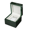 Exquisite Green Lacquer Single Wooden Rectangular Button Lock Watch Box Rolex Watch Luxury Piano Paint Finish