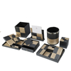 Custom Blue White Duble Color Hotel Leather Supplies Leather Amenities Set Leather Accessories for Hotel Gusteroom