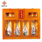 Elegant Personalized Wooden Wine Box Gift Set for 4 Bottles