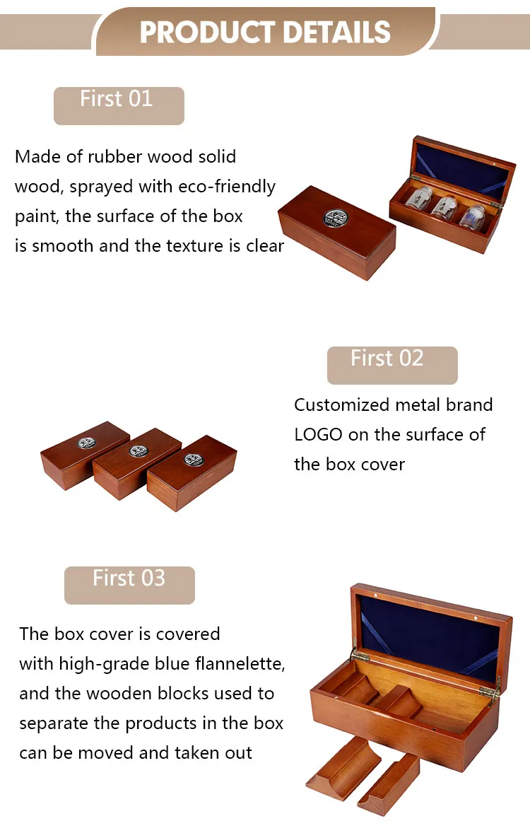 2025 New Product Factory Wholesale 100% Solid Wood Exquisite Gift Storage Wooden Box with High Quality Hinge