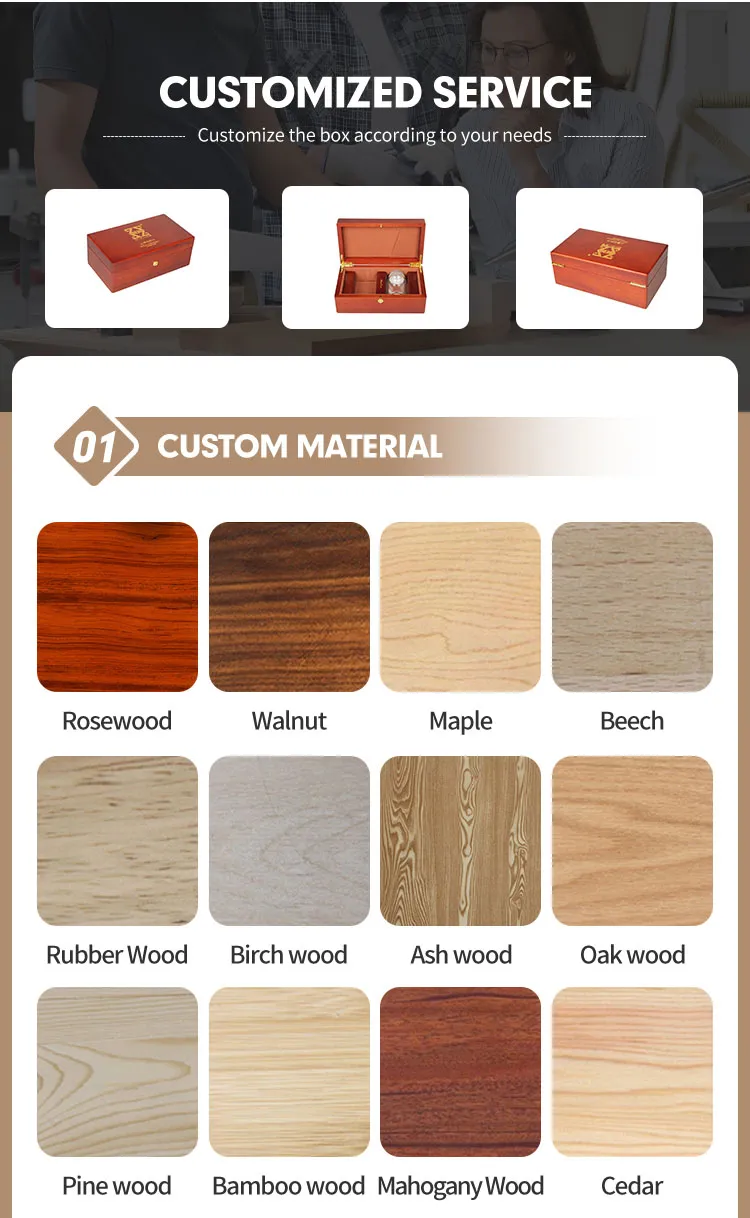 Luxurious Custom Perfume Packaging with Premium Wood Finish