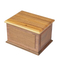 Elegant Birch Wood Pet Memorial Urn for Cherished Companions