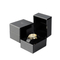 Stylish Black Wooden Watch Organizer with Soft Velvet Interior