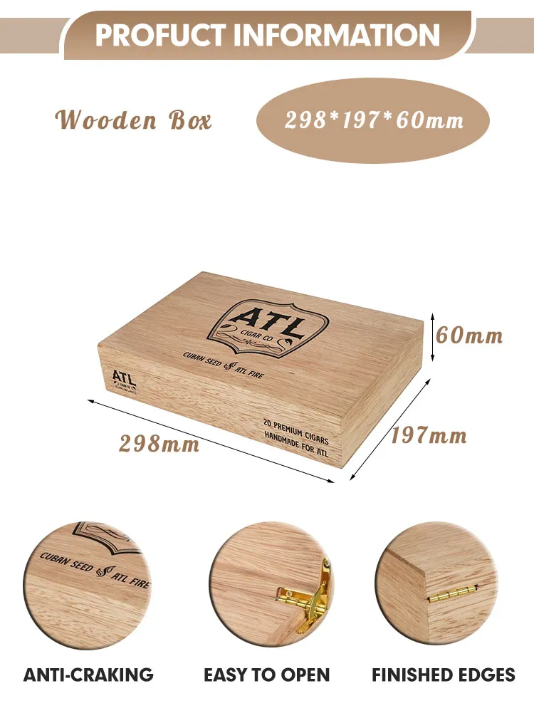 OEM Luxury Wooden Desktop Large Cigar Box Wholesale Humidor Cigar Cases/Humidors Cabinet