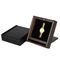 Customizable Black Wooden Watch Display Box for Gifts