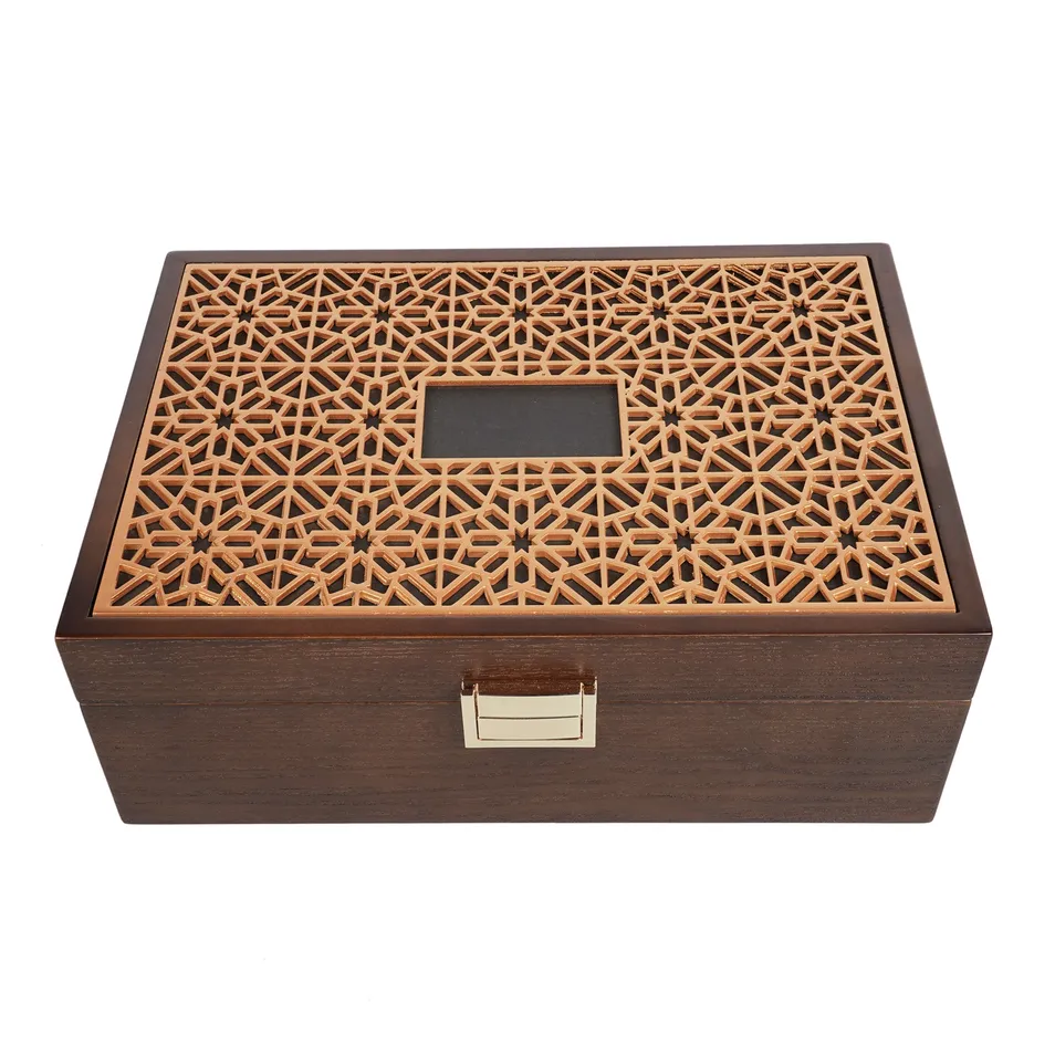 Elegant Custom Logo MDF Jewelry Storage Box for Luxury Items