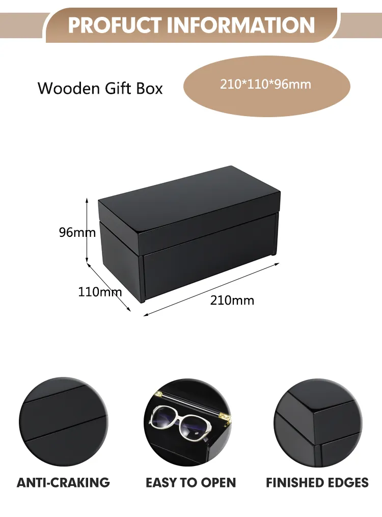 Elegant Black MDF Glasses Organizer for Chic Storage Solutions