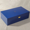 Premium Blue Lacquer Jewelry Watch Organizer with Custom Logo