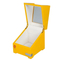 Exquisite Yellow Lacquer Single Wooden Rectangular Watch Packaging Display Box Watch Storage Gift Luxury Piano Lacquer Finish with Acrylic Window