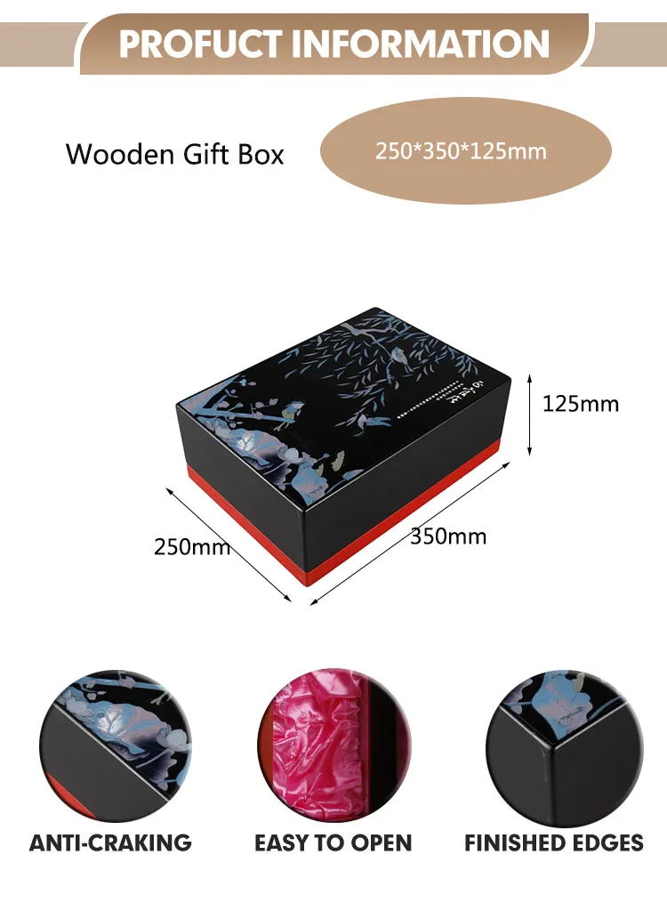 Custom Gift Wooden Packaging Health Care Product Gift Box Watch Wine Cigar Perfume Storage and Other Package Wood Case