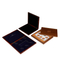 Elegant Wooden Coin Display Case with Plush Velvet Interior