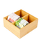 Wholesale Bamboo Wooden Service Tray Bamboo Wooden Tray Wooden Decorative Tray Storage Coffee & Tea Bag Tray Wooden Food Packaging Case