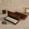 OEM Custom Wooden Watch Storage Box Luxury Brown Wooden Jewelry Gift Necklace Boxes with Lock