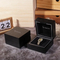 Luxurious High-End Black Piano Glossy Lacquer Finish Wooden Packaging Display Gift Box for Single Watch