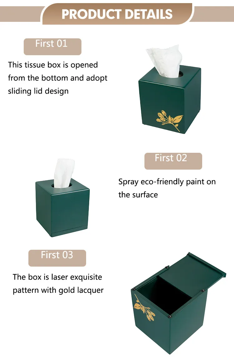 Premium Custom Logo Eco-Friendly Wooden Tissue Box for Home