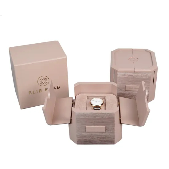 Wholesale Custom Wooden Gift Packaging Boxes MDF Wooden Medium Density Watch Box