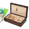 Custom Walnut Wooden Jewelry Pendant Earring Box Hot Sale Wood Wedding Rings Box Customized Luxury Jewelry Case