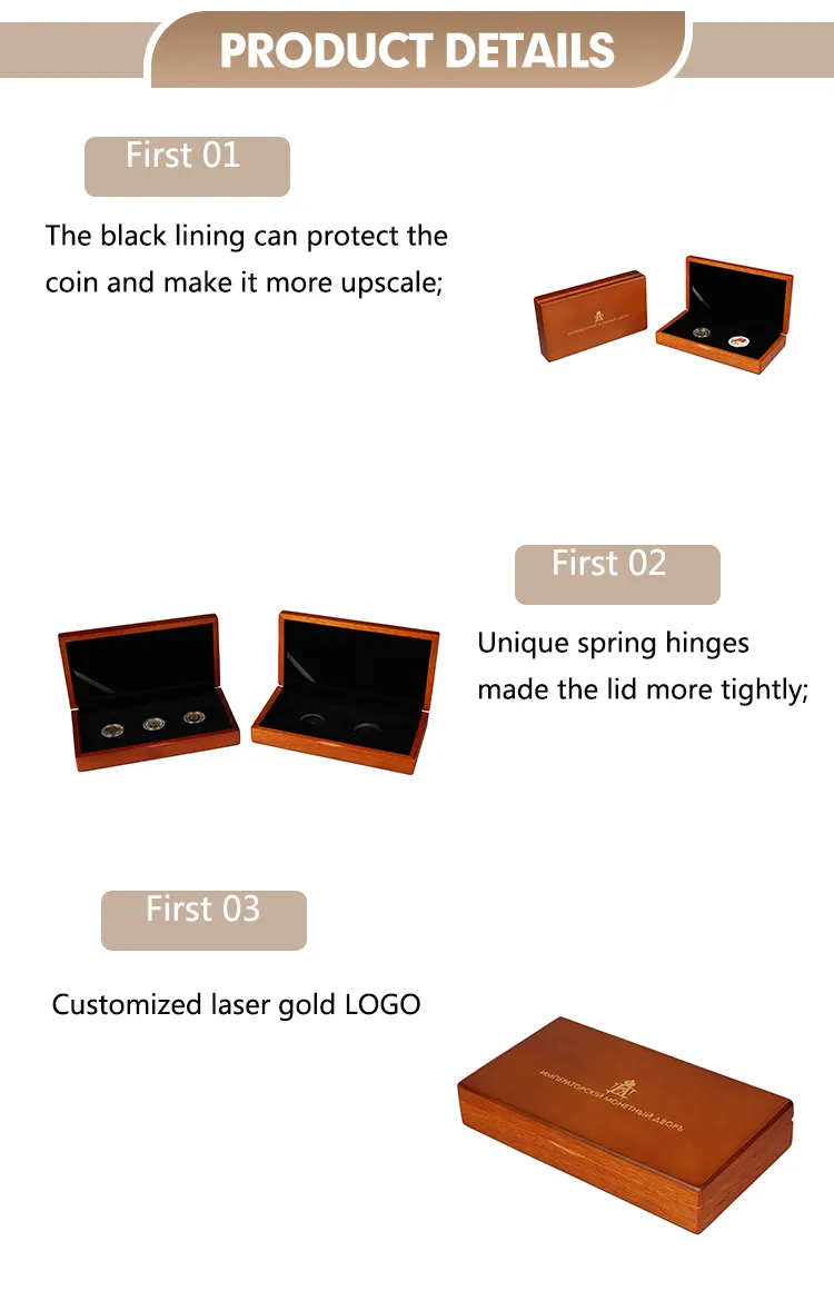 Luxury Velvet Display Box for Custom Medal and Coin Storage
