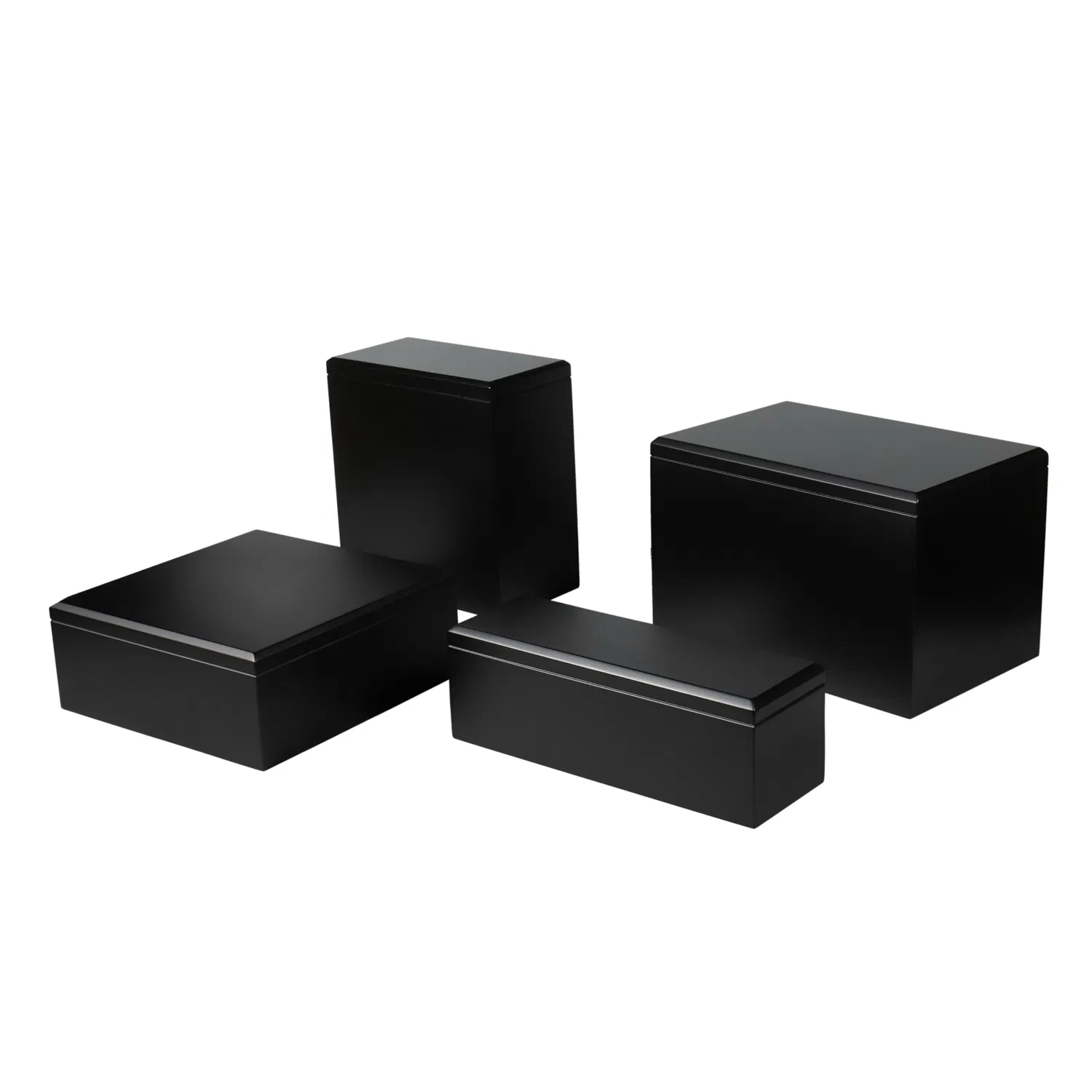 Elegant Luxury Classic Handcrafted Wooden Urn Box Durable Rectangle Eco-Friendly Cremation Memorial Keepsake Loved Ones Funeral