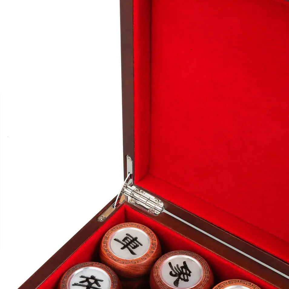 Portable Wooden Travel Chess Game Folding Wood Chess Box Magnetic Wooden Chess Set