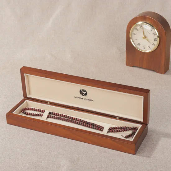 Factory Wholesale Handmade Fashoin Necklace Box Packaging Luxury Wooden Jewelry Box Organizers for Women Necklace