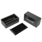 Custom Luxury 1-Slot Black Wooden Watch Storage Box with Gold Lacquer Paint Bottom Lock for Brand Logo Gift Packaging