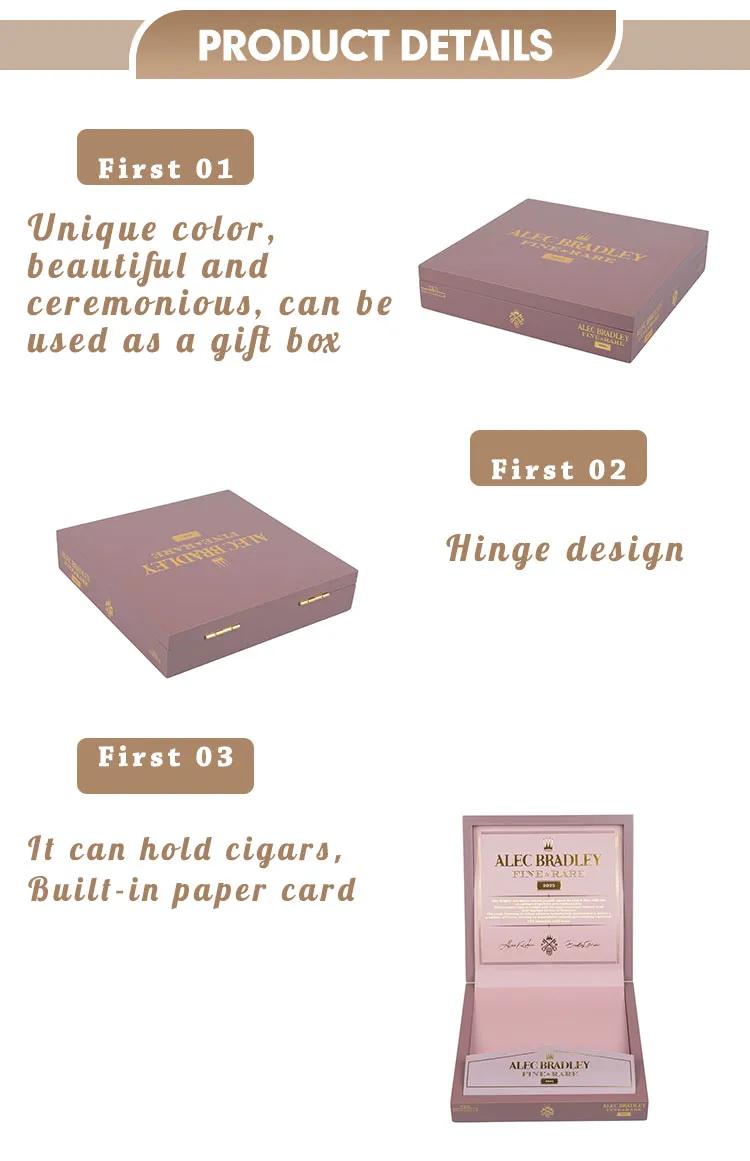 Wholesale Eco Friendly Wooden Cigar Box Sustainable Cedar Wood with Magnetic Closure Humidity Retention for Cigars