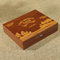 Personalized Walnut Wood Travel Medicine Box with 6 Compartments