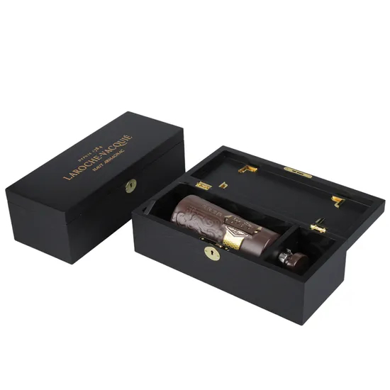 2025 New Custom Wooden Storage Box for Wine Bottle Gift Packaging Handcrafted From Natural Wood Products