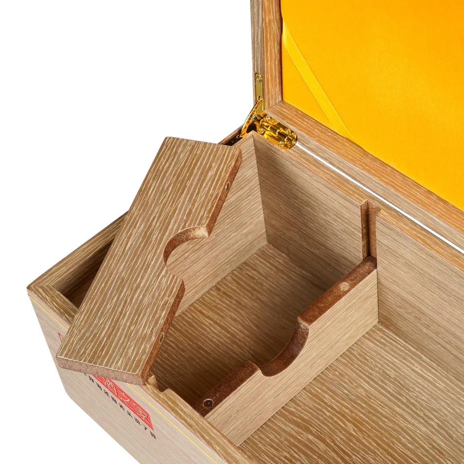 Factory Price Wholesale Custom Laser Logo Single Wooden Wine Gift Box Guangdong Wine Box for Gift