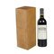 Custom Handmade Basswood Wine Box with Sliding Lid Design