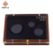 Wholesale Health Product Storage Rubber Solid Wood Luxury Wooden Acrylic Gift Box with Lid