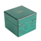 Luxurious High-End Green Piano Glossy Lacquer Finish Wooden Packaging Display Gift Box for Single Watch