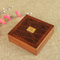 Factory Custom Eco-Friendly Wooden Coins Holder Box Adjustable Inner Padding Coin Storage with Custom Design