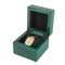 Elegant Green Glossy Varnish Watch Display Box for Storage
