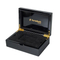 Wholesale Black Piano Lacquer Gift Case Professional Business Card Holder Pocket Personalization Customized Wooden Credit Card Box