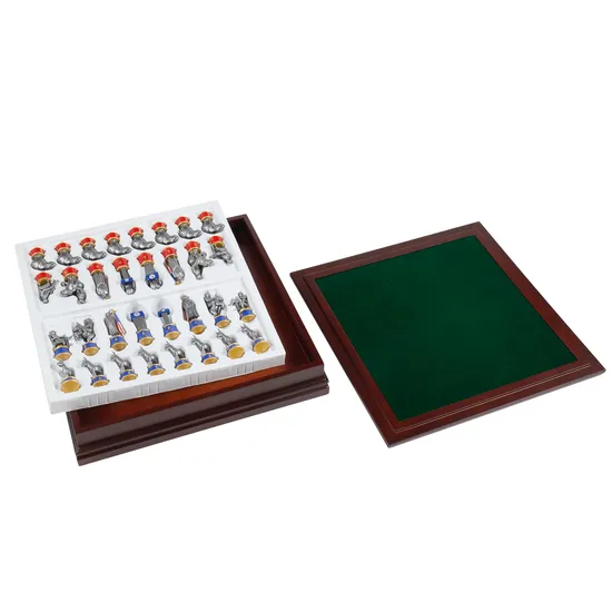 High Quality Rectangle Wooden Box Handmade Foldable Magnetic Custom for International Chess Board with High-Grade