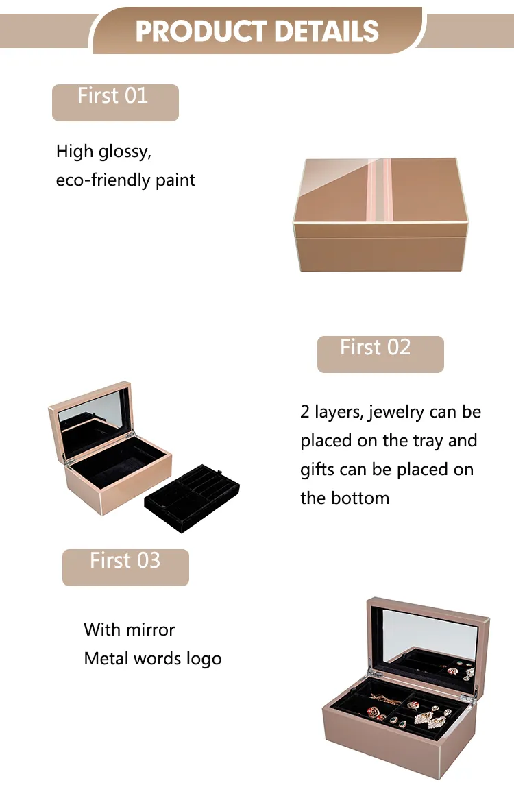 Elegant Wooden Jewelry Gift Box for Wholesale Packaging Solutions