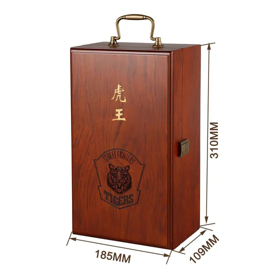 Elegant Custom Wooden Wine Box with Drawer for Luxury Packaging