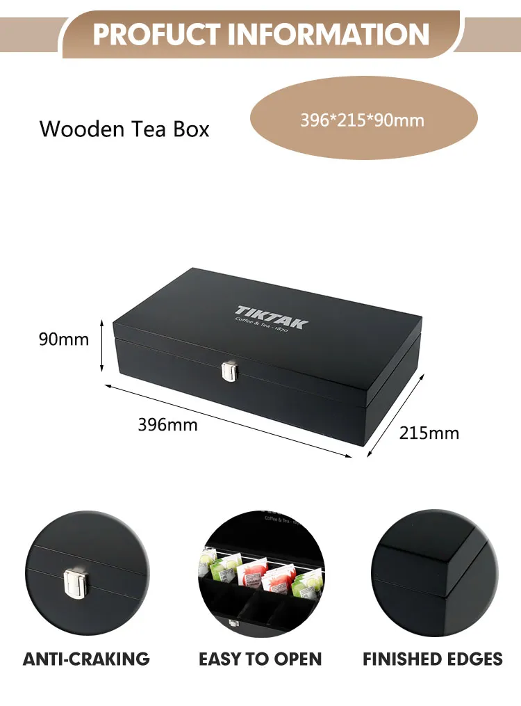 Handmade Modern Wooden Tea Box Business Gifts Solid Wood Laser Engraved Design Recyclable MDF Tea Beer Candle Photo Frame