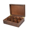 Handcrafted Custom Made Rich Mahogany Solid Wooden Compartment Tea Gift Chest Box and Tea Bags Storage Boxes and Holder with 12 Compartment