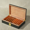 Wholesale Customize Size Multiple Colors Luxury Pine Humidor Cigar Lock Box Wooden Cigar Storage Cigarette Packaging Boxes with Flip Lid